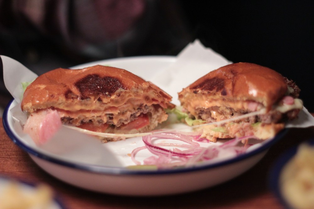 Inside the C&B burger