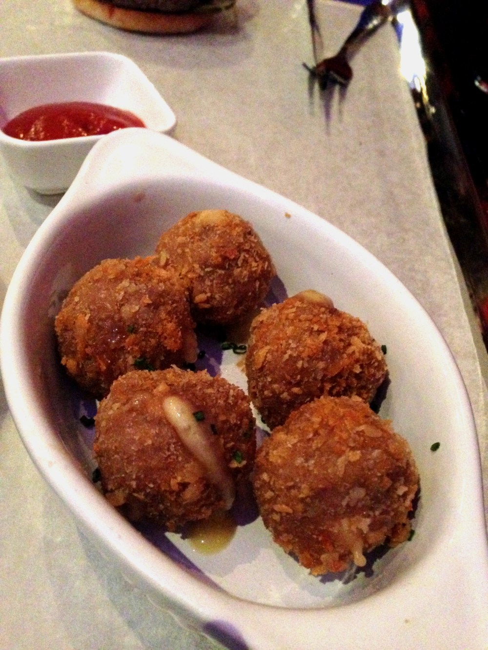 Burger Balls. These were the only low point of our visit.