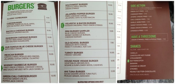 The Menu (click to enlarge)