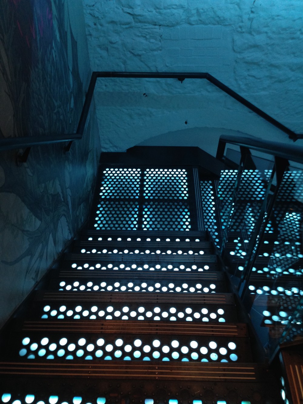 Heading down to the restaurant...